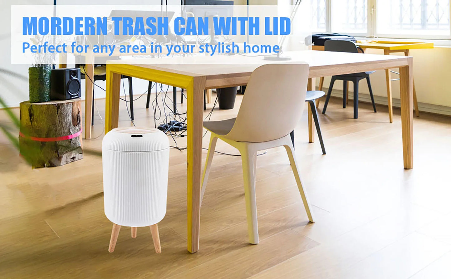 Smart Motion Sensor Trash Can – Automatic Bin for Kitchen & Bathroom